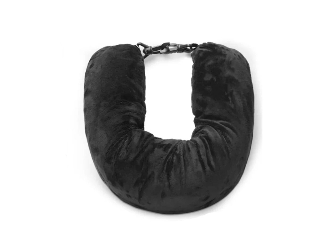 Travesseiro De Viagem Para Pescoço, Preenchível Com Tecido De Lycra E, Inclui Bolsa Para Guardar O Travesseiro