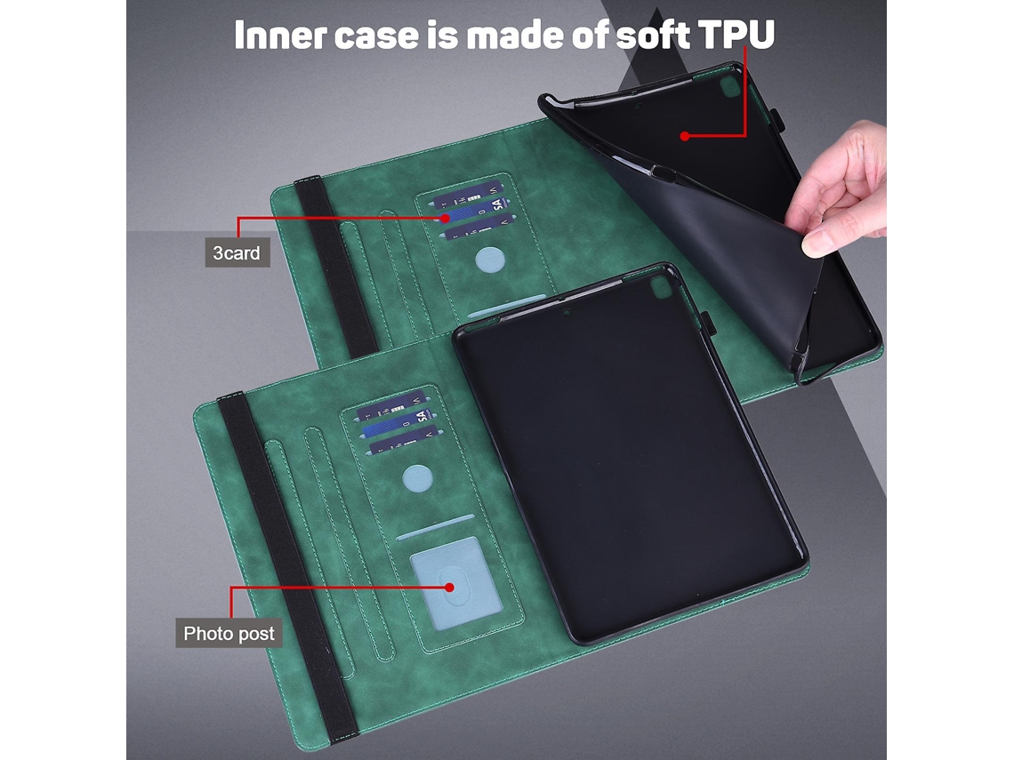 Capa De Couro Pu Para Fire Max 11 Com Suporte, Porta Cartão E Estampa. Tuotuo