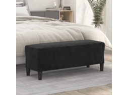 Vidaxl Banco 100x35x41 Cm Veludo Preto