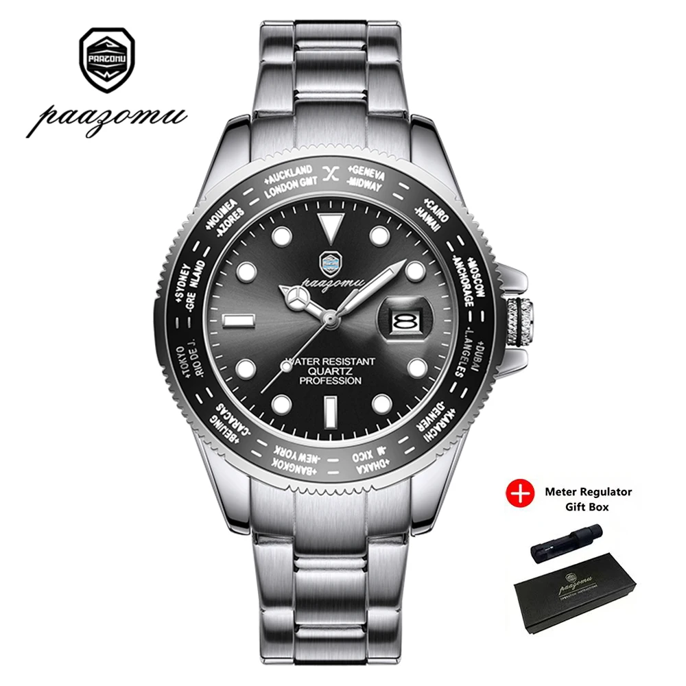 Relógio Original Date (preto), Elegante E Resistente À Água Para Homens