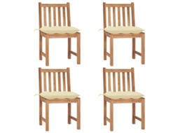 Garden Chair, Garden Chairs Vidaxl Branco Madeira (n/a)