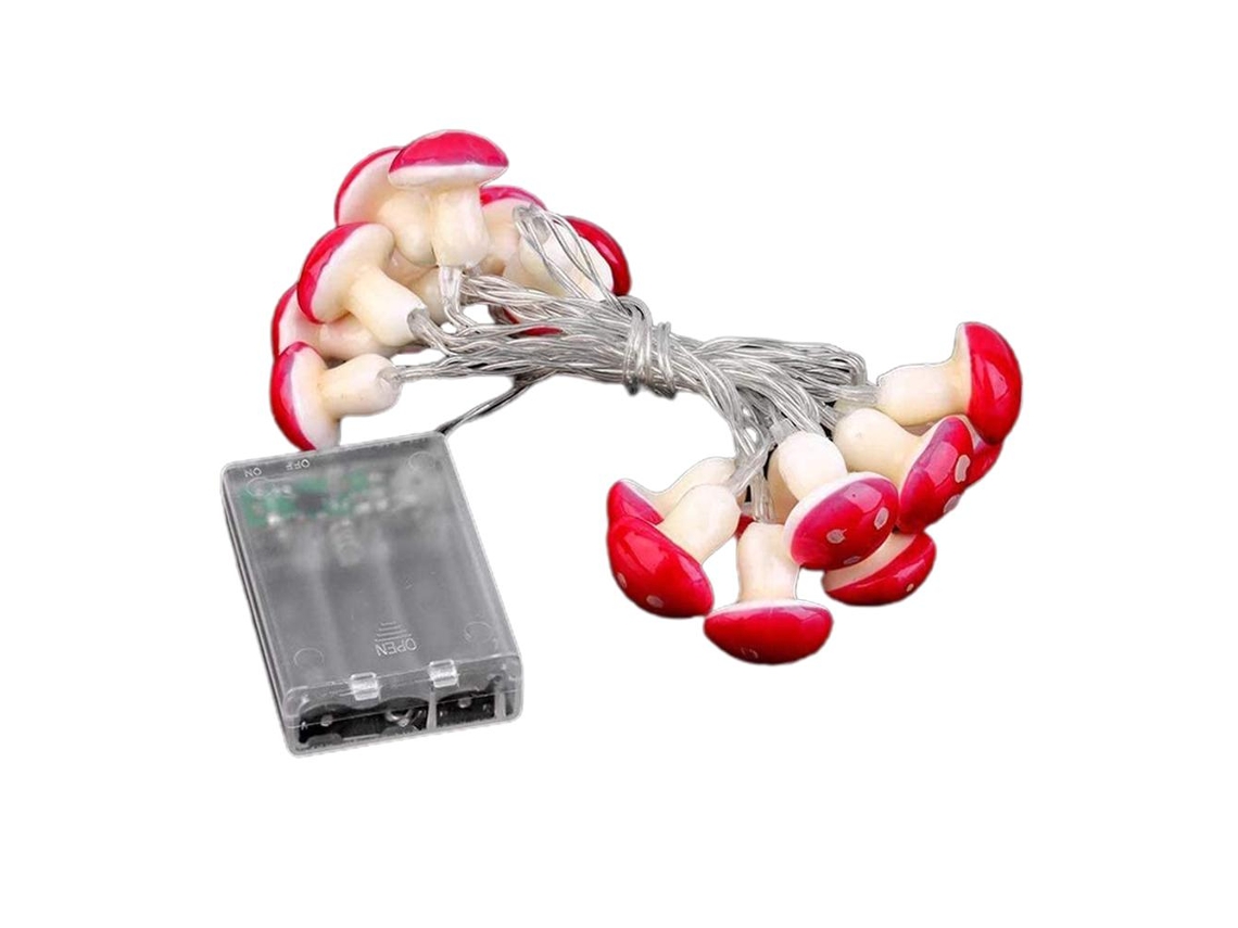 Luz de cordão LED Cogumelo alimentada por bateria para fada