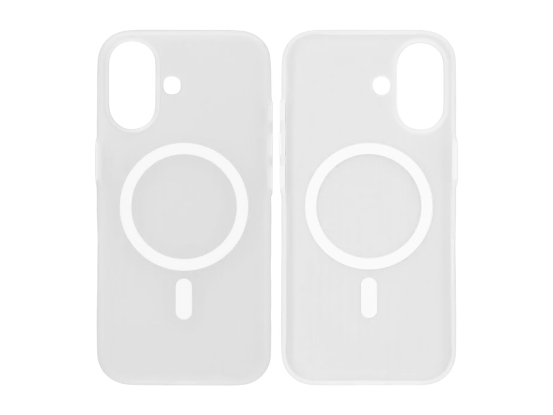 Capa De Celular Ondulada Para Iphone 17 - Branco Fosco