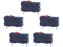 Microinterruptor Zw12 A 2 5 Unidades, 1na, 1nf, 10mm X 20mm, 2 Pinos, 5a, 250v Ca, Sem Trava
