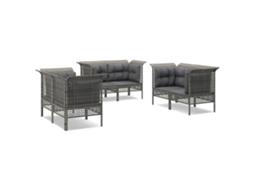 Garden Lounge Set, Garden Lounge Sets Vidaxl Cinzeto Rattan / Vime (n/a)