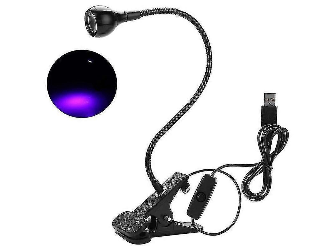 3w 395nm Uv Led Black Light Lamp, Glue Curing Lamp Violet Usb With Entrainment Switch For Cell Phone Repa Ir Gel Nails Curin GOKOCO