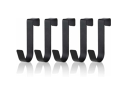 Conjunto De 5 Ganchos Para Toalha Em Aço Inoxidável Resistente À Água Porta Box, Ideal Para Banheiro Com Porta De Vidro Sem Moldura, 2, 2 Cm(7/8")