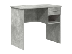 Conjunto 1 Mesa Moderna Vidaxl Cinzento Derivados De Madeira (90 X 49 X 75 Cm)