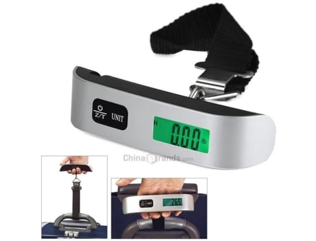 Balança De Bagagem Hostweigh Ns 14 Digital Lcd Capacidade 50kg