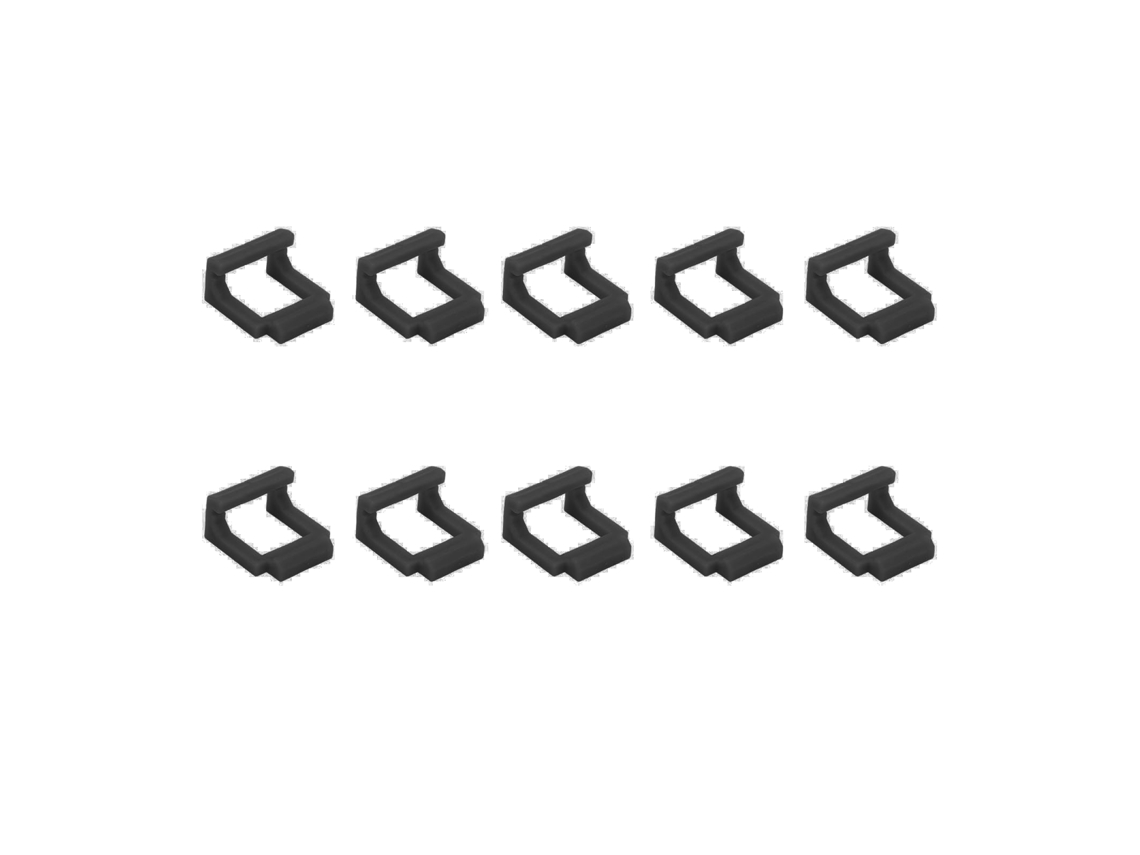 10 Peças De Clips De Apoio Para Cartão Riser Pcie Adaptador Clip Usb3.0 Fixação Segura Durável Preto