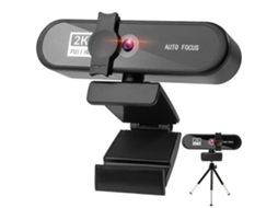 Webcam Hd 2k, Webcam Usb Para Pc Com Microfone, Capa De Privacidade, Streaming De Vídeo Para Laptop E Desktop, Câmera Com Tripé,