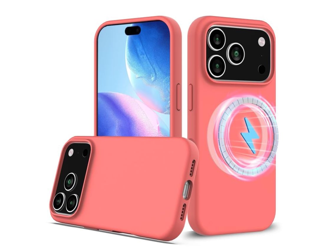 Capa De Silicone Com Magsafe Para Iphone 17 Pro Max - À Prova De Choque E Resistente A Quedas