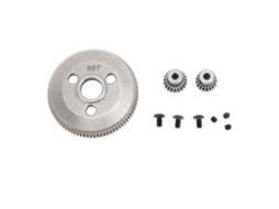 Engranaje Cónico 86d Con Piñón 19d 21d Acero Templado 48p Para Carro Rc Slash 1/10 2wd Reemplazo 4686