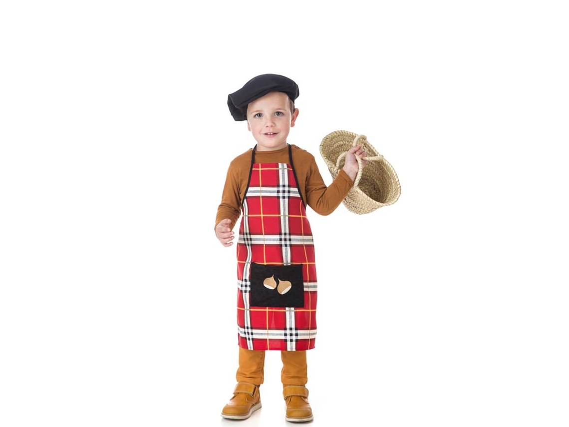 Kit ou fantasia de castanheiro Red Check para bebê