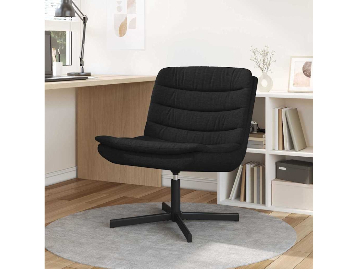 Vidaxl Cadeira Giratória Preto 63 X 75 X 76 Cm Tecido