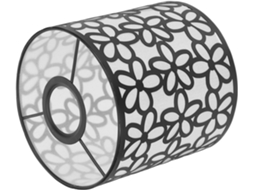 Luminária De Mesa E De Chão Em Metal, Com Design Floral E Formato Cilíndrico, Ideal Para Substituição.