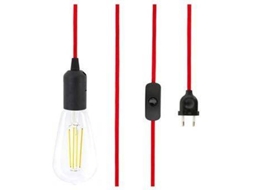 Candeeiro de Tecto LEDBYLED Jake (Preto/Vermelho)