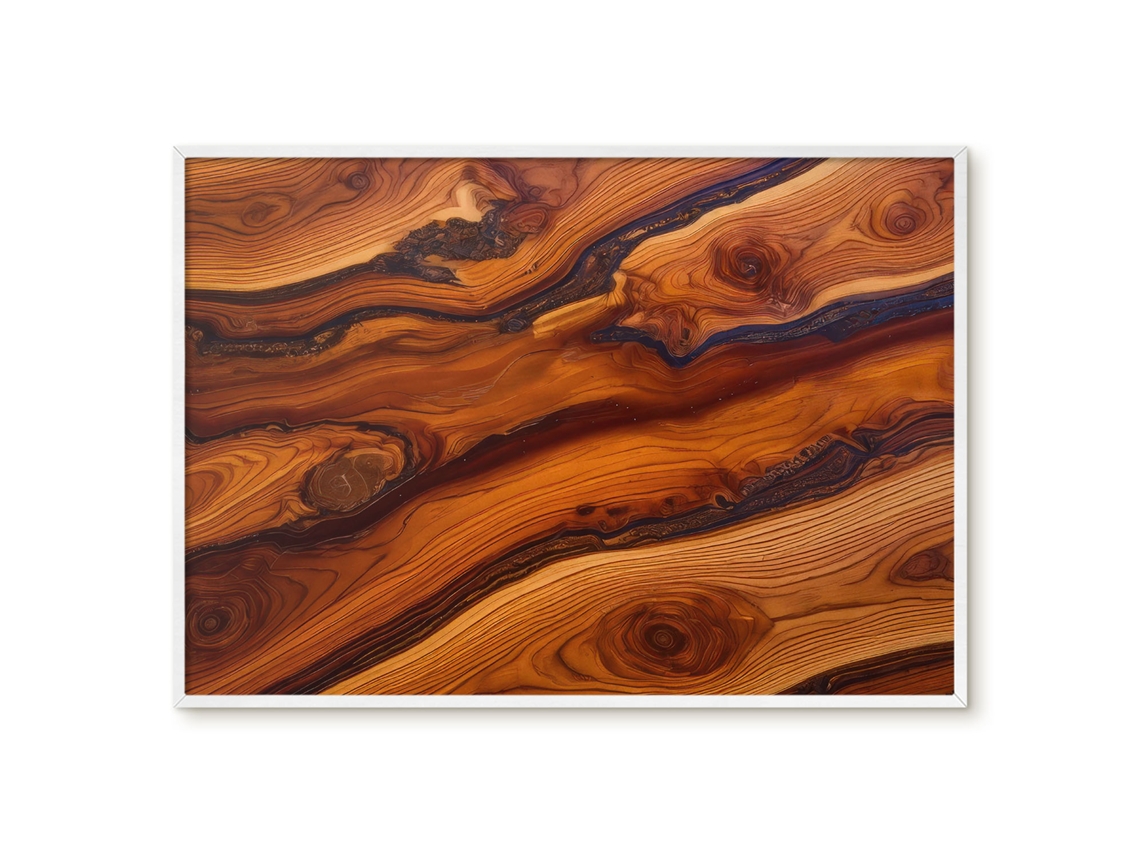 Quadro de parede magnético com painéis de madeira para escritório Espelharte (100x70 cm)