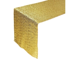 3 X 275 Cm Lindo Tecido de Festa de Lantejoulas Toalha de Mesa para Decoração de Festa de Casamento Ouro
