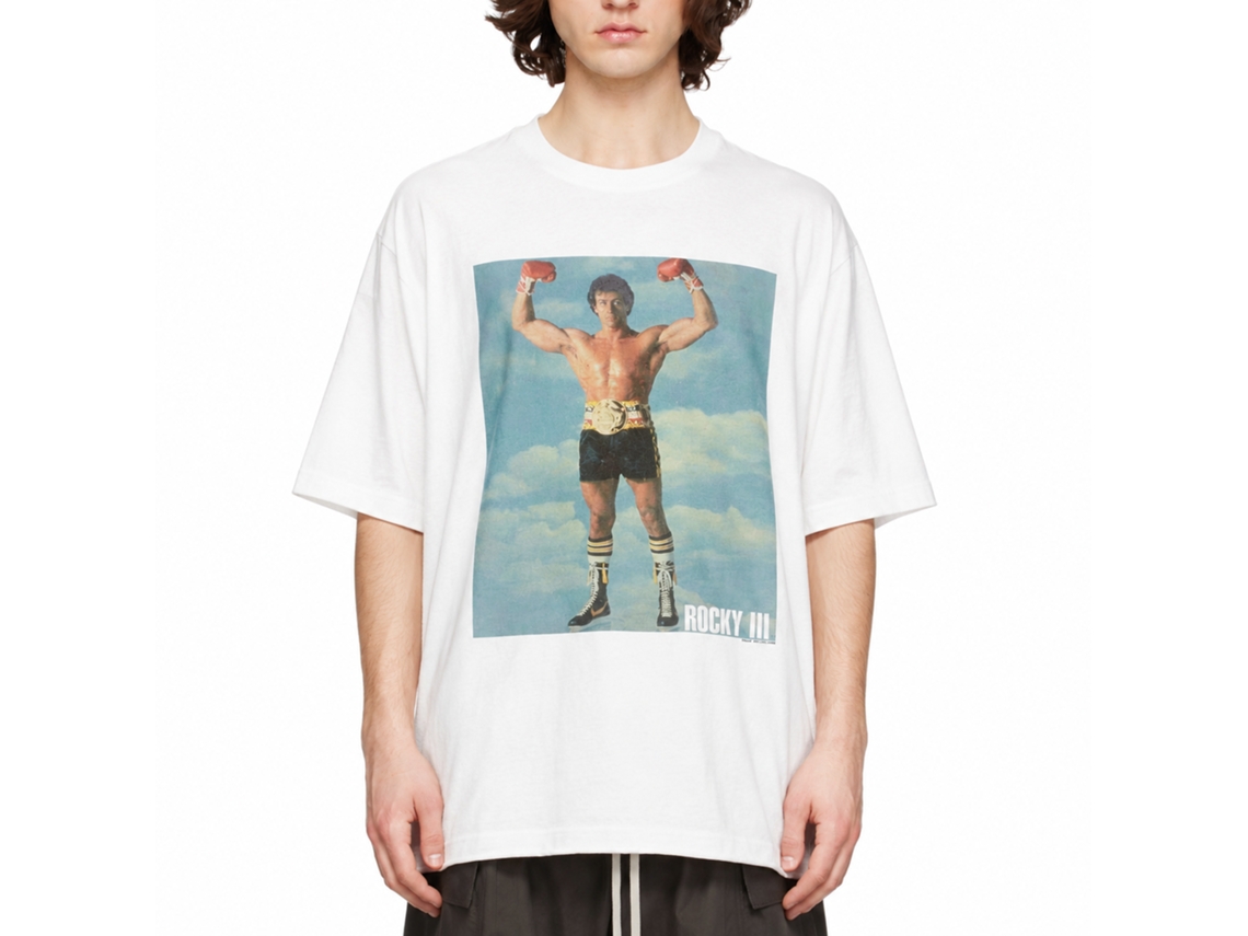 Rockinstone Rocky Movie So Fly White Adult T-shirt Size:l
