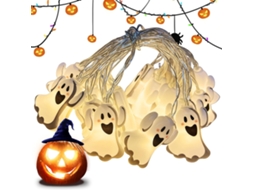 Guirlanda De Fantasmas - 600 X 5 Cm, Com 40 Leds