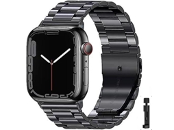 Bracelete para Apple Watch Ultra 6 5 4 3 Se Iwatch 7 41Mm Preto e Ferramenta SIURN