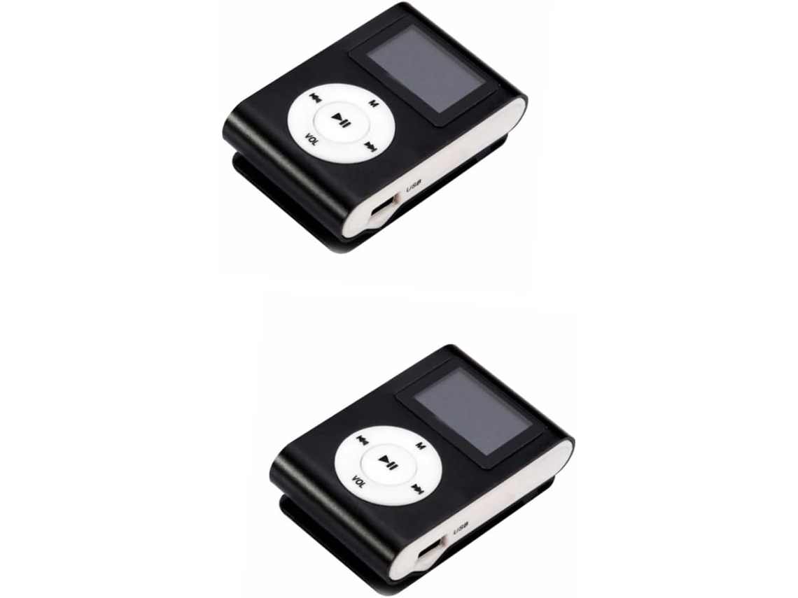 Mini Mp3 Player Usb, Reprodutor De Música Digital, Reprodutor Usb Com Visor, Preto Gokoco