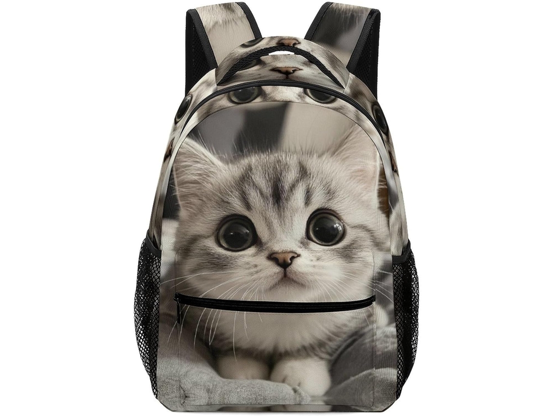 Mochilas Infantis Com Estampa De Gatinhos, Escolares Animais, Viagem, Para Meninos, Meninas E