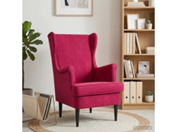 Vidaxl Poltrona Vinho Vermelho Veludo