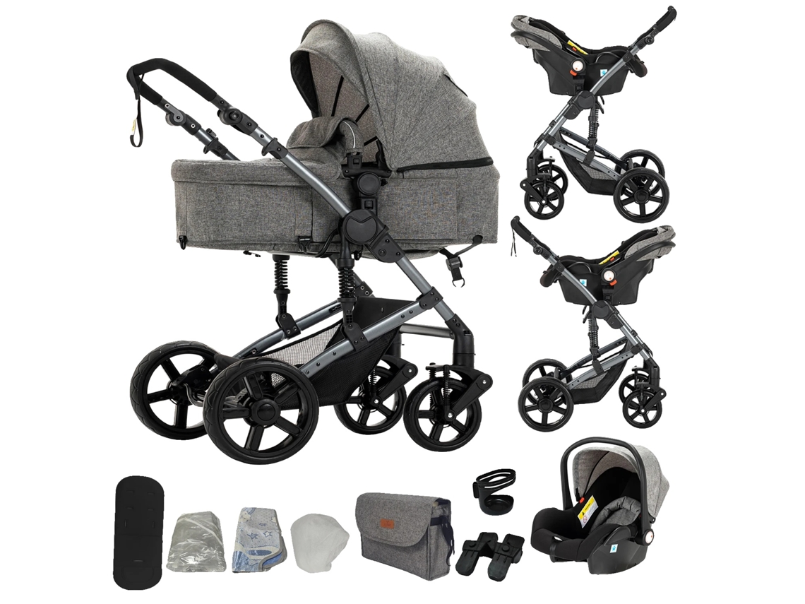 Canguru Infantil, Design Leve, Modos Versáteis, B588-cinza