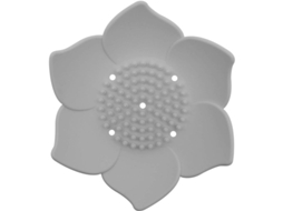 Saboneteira de silicone flexível 2026, suporte antiderrapante para sabonete no banheiro e na cozinha, seca o sabonete rapidamente (cinza, pacote com 2 unidades)