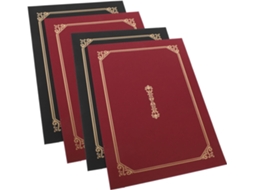Tidtaleo Lote De 4 Capas De Prêmio Em Papel Design Clássico Para Estoque De Documentos E Informações Para