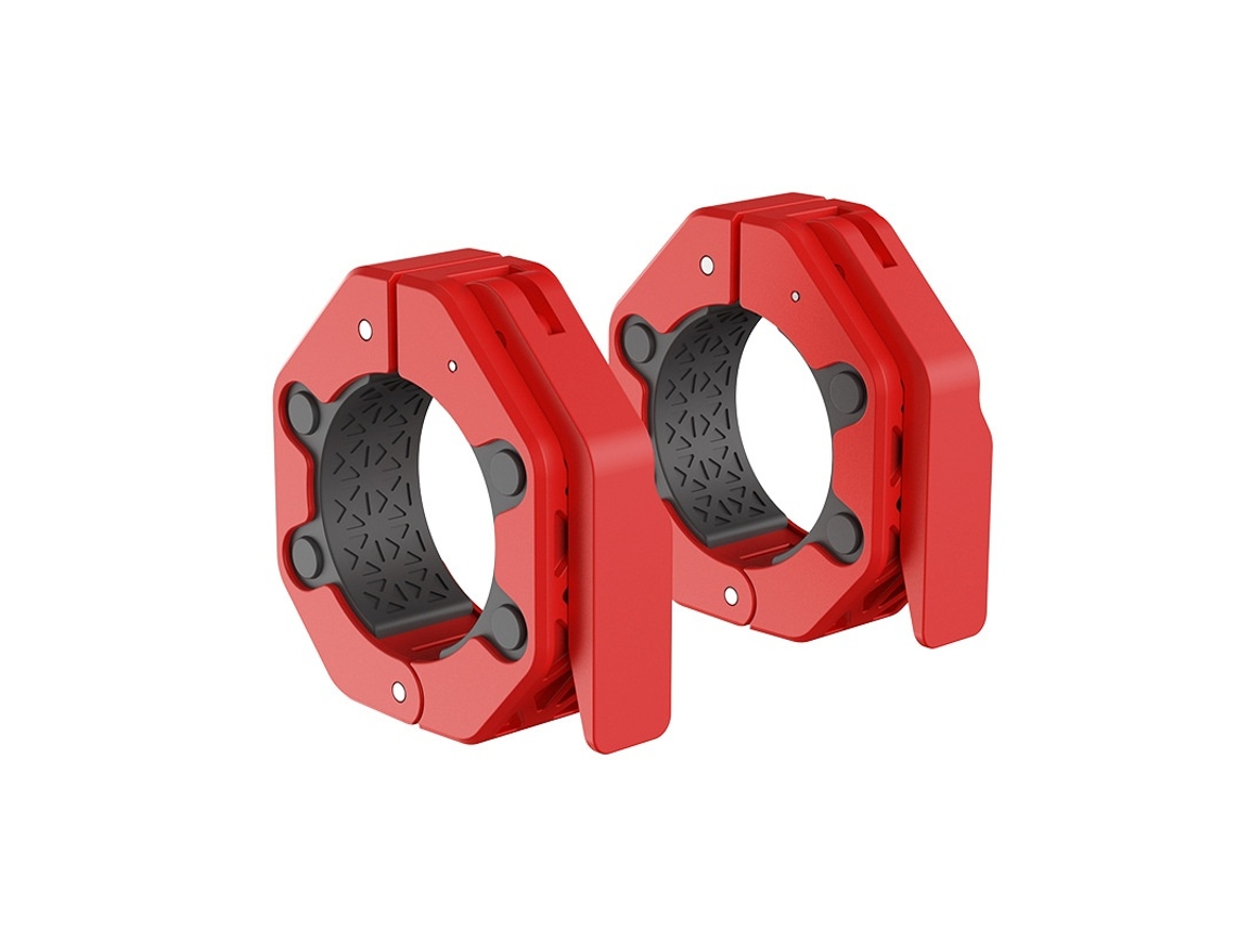 Presilhas Barra Bar Clips - 2 Polegadas (par), Quick Release Clips, Design Magnético Vermelho