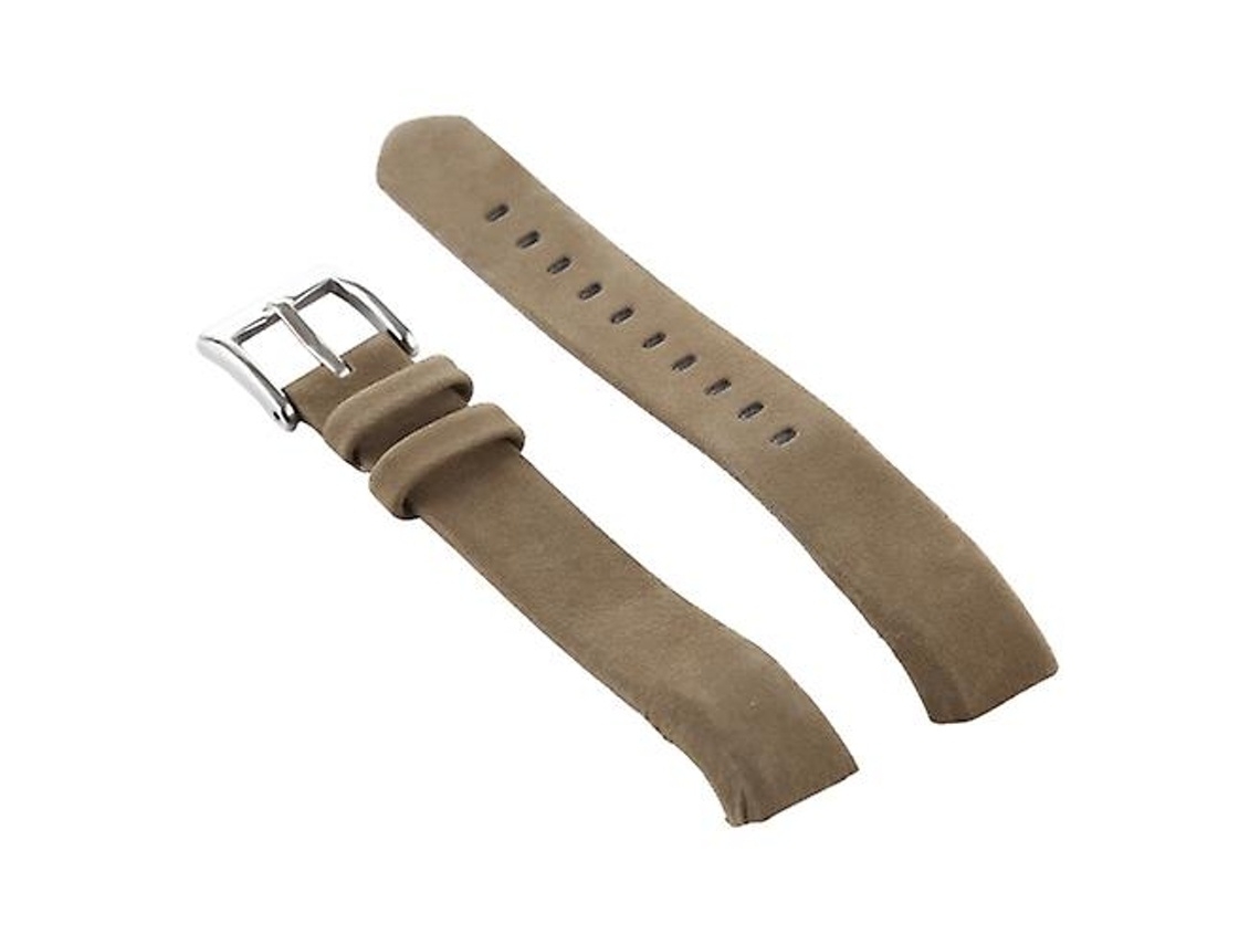 Pulseira De Relógio Lurelia De Couro Brilhante Fitbit Alta Marrom Claro