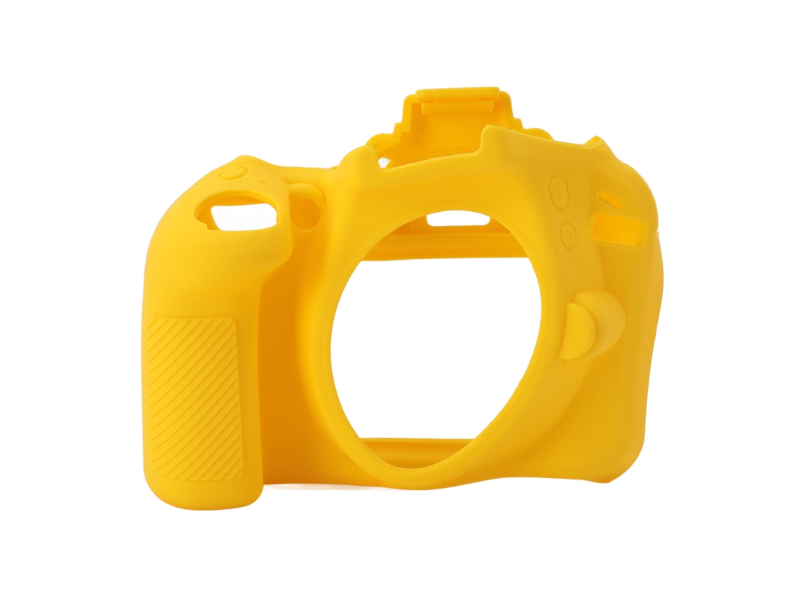 Capa de silicone para câmera D3300 3400, estojo protetor leve, capa de silicone para câmera, amarela LAXISCREED