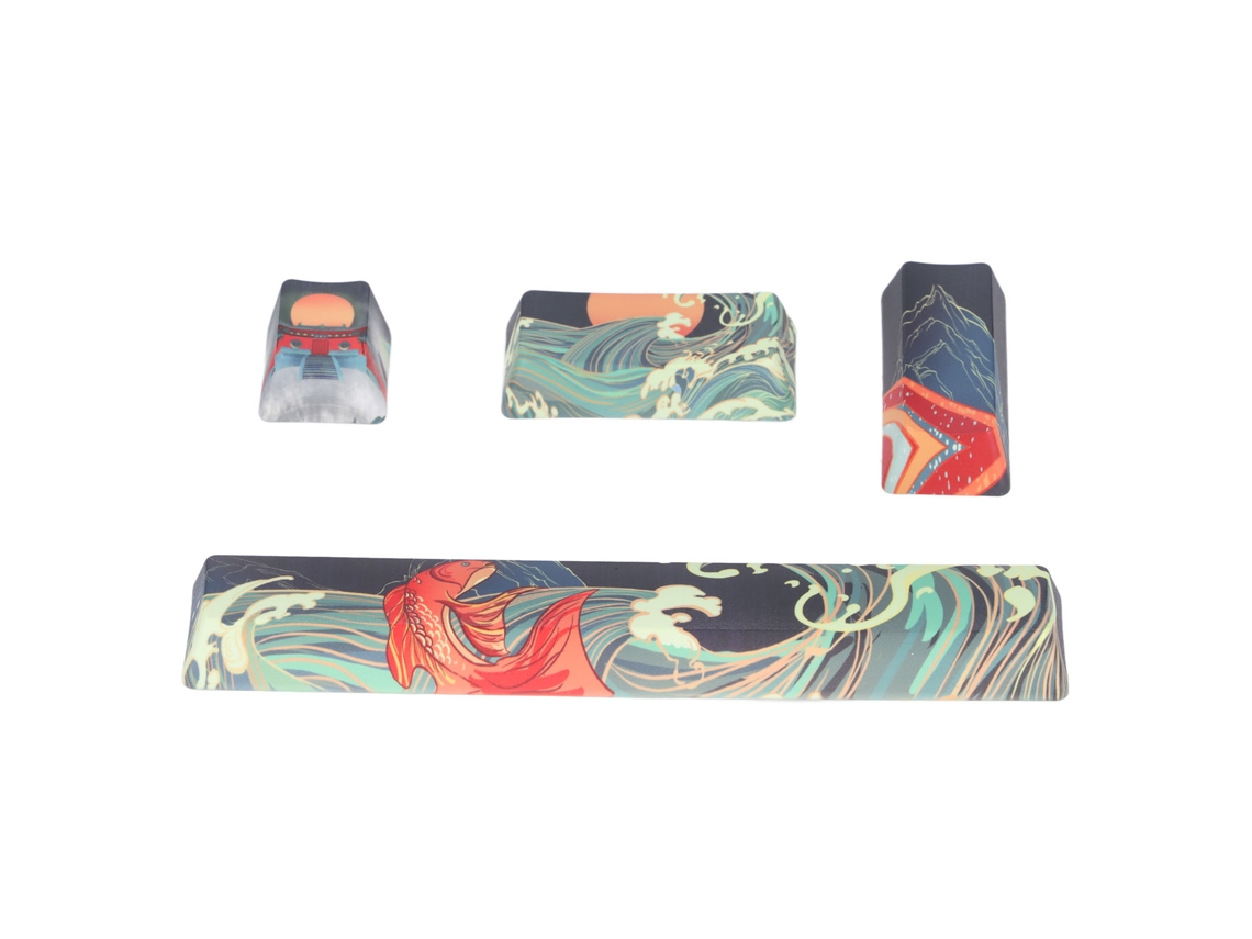 Aetheria teclas Personalizadas Pbt para Teclado Mecânico Diy Estilo Gamer Cores Vivas Acessórios de Substituição