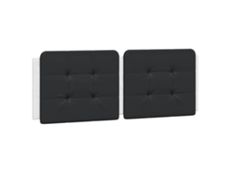 Headboard Cushion, Headboard Cushions Vidaxl Preto Couro Artificial (140 Cm)