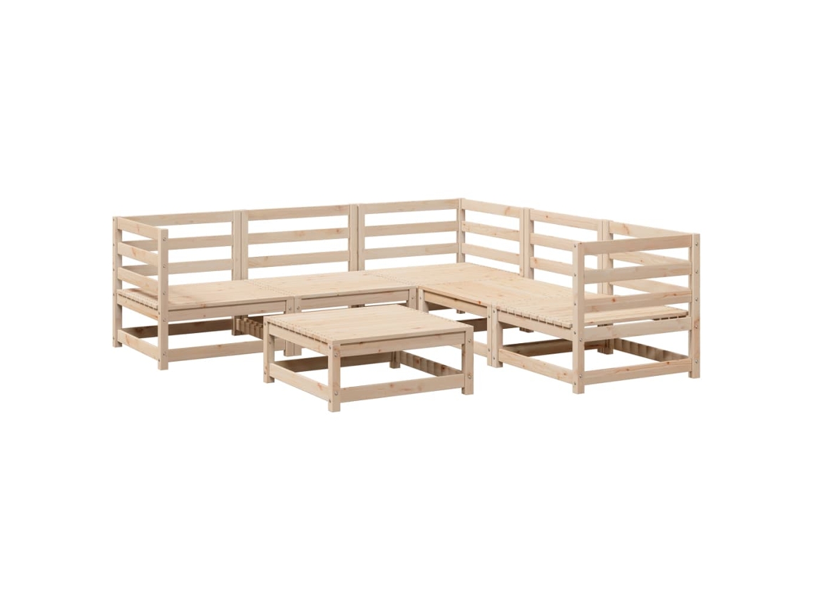Garden Sofa Set, Garden Sofa Sets Vidaxl Marrom Madeira De Pinho (n/a)