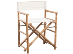 Maison Exclusive - Cadeiras De Diretor Dobráveis 2 Pcs Bambu E Lona