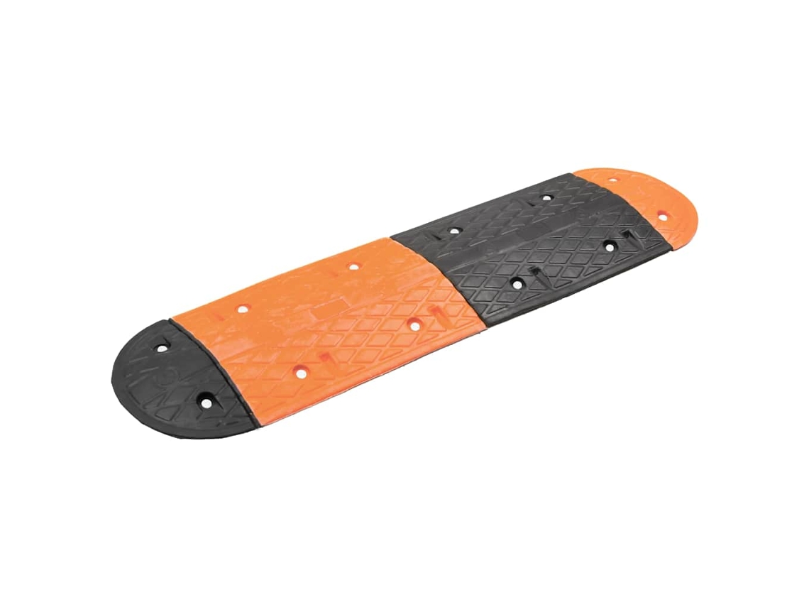 Vidaxl Lomba 129x32,5x4 Cm Borracha Preto E Amarelo