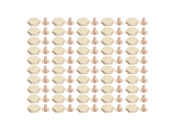 50 Peças De Rebites Hexagonais Com Parafuso De Traseira Dourado 12mm Para Couro Bolsas Cintos Artesanato