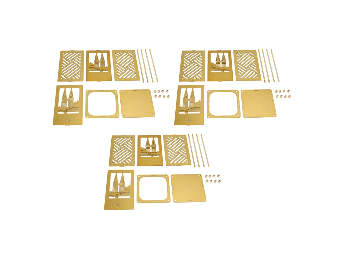 Suporte Para Caneta De Metal Com Padrão Arquitetônico Dourado, Superfícies Quadradas, Revestimento, Faça Você Mesmo, Suporte Para Caneta Para Casa, Es