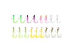 17 Iscas de Pesca Soft Silicone para Mar e Água Doce