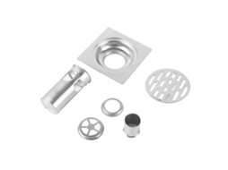 Ralo linear de aço inox para chuveiro longo, grade de resíduos