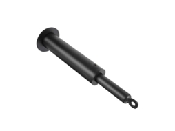 Pino de Carga para Placas de Barra com Suporte de Cabo e Grampo Aço Preto 32cm S/MARCA