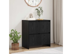 Vidaxl Buffet Carvalho Preto 70 X 41 X 75 Cm Derivados De Madeira