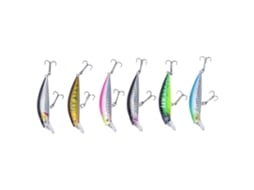 Isca de Pesca Minnow com 6 Peças e Gancho Duplo