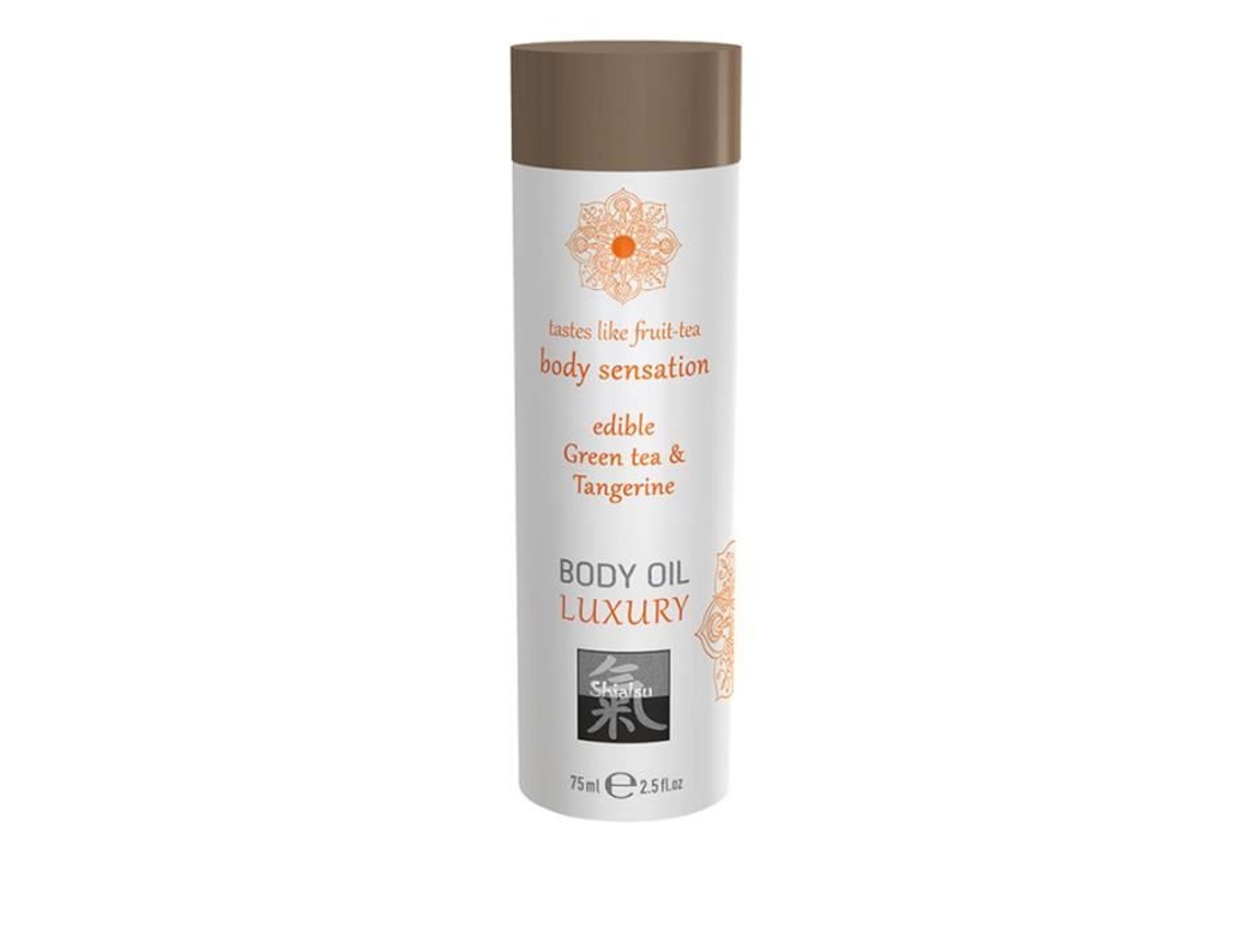 Óleo Corporal Luxuoso Comestível Chá Verde e Tangerina SHIATSU