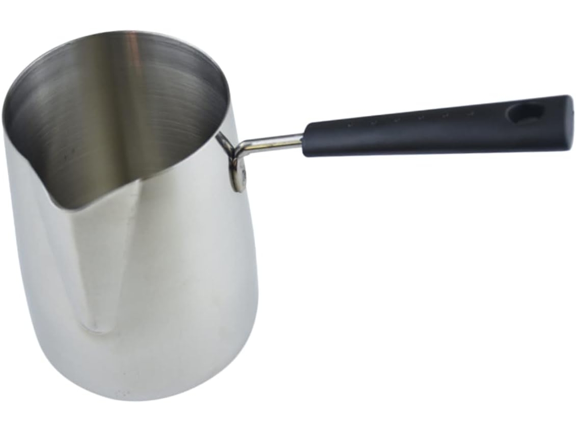 Jarra De Leite Em Aço Inoxidável De 350ml, Chaleira Para Latte E Cappuccino Com Cabo Longo, Utensíli Gokoco
