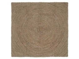 Vidaxl Tapetes De Área Cinzento 160 X 160 Cm Juta